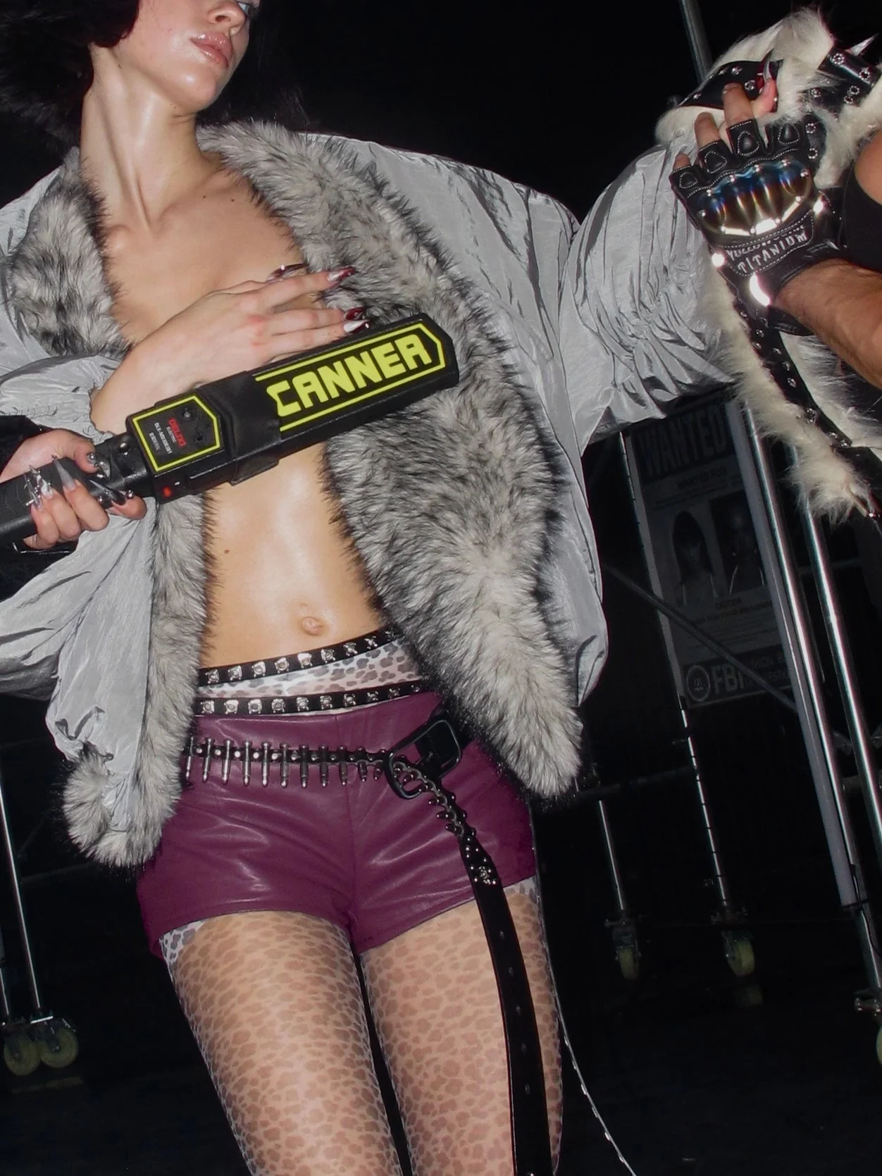 Ride or Die Leather Micro Shorts Purple