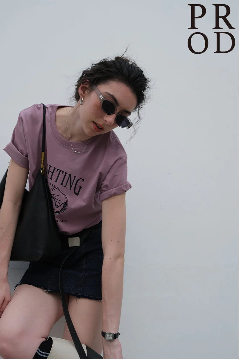 1948-lighting-basic-short-sleeve-t-shirt-mauve-6.webp Lighting Basic Short Sleeve T-Shirt / Mauve