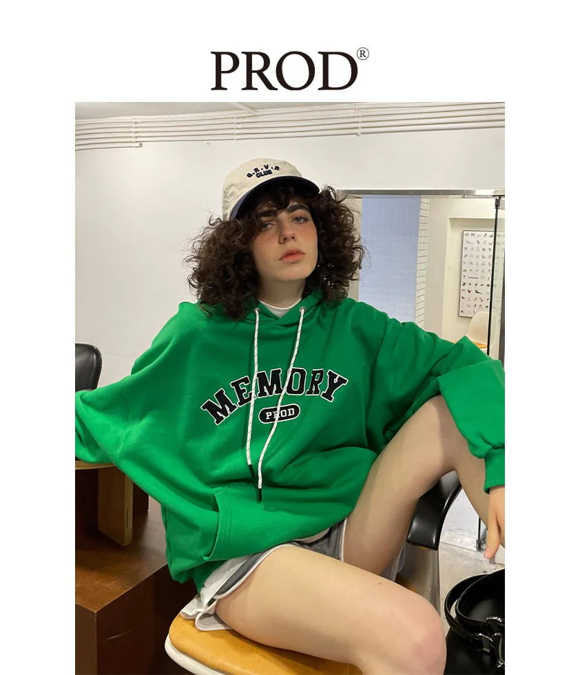 2010-loose-fit-memory-letters-embroidered-hoodie-green-2.webp Loose Fit Memory Letters Embroidered Hoodie / Green