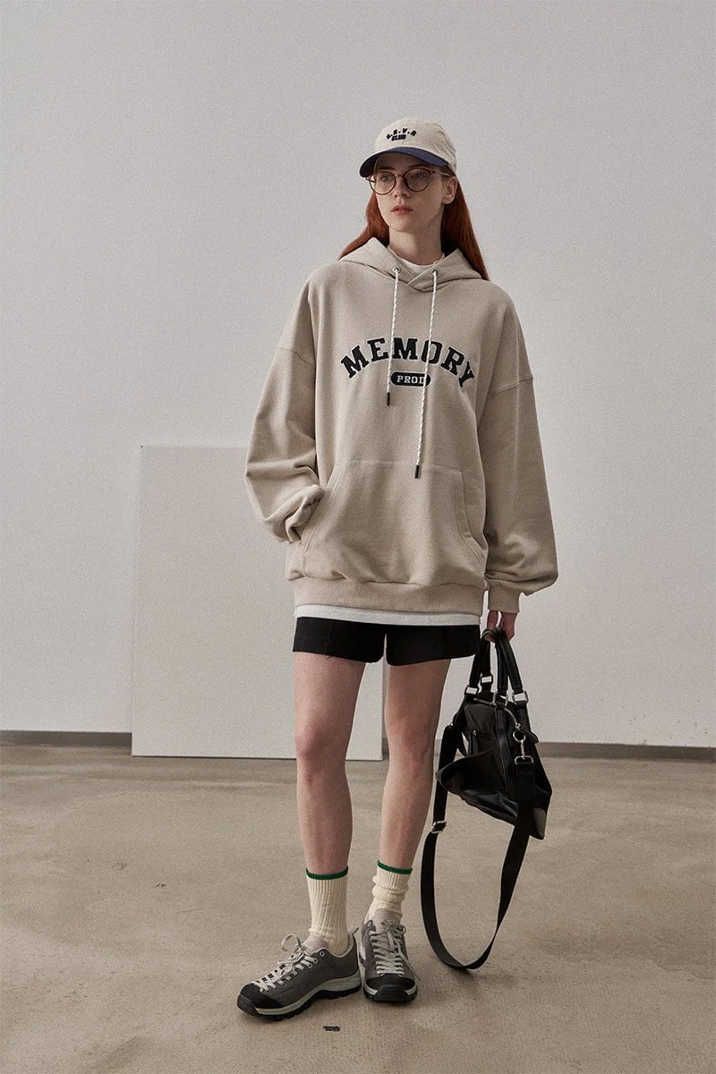 2018-loose-fit-memory-letters-embroidered-hoodie-beige-3.webp Loose Fit Memory Letters Embroidered Hoodie / Beige
