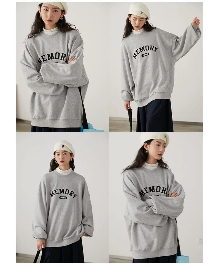 2093-loose-fit-memory-letters-embroidered-crewneck-sweatshirt-melange-grey-3.webp Loose Fit Memory Letters Embroidered Crewneck Sweatshirt / Melange Grey
